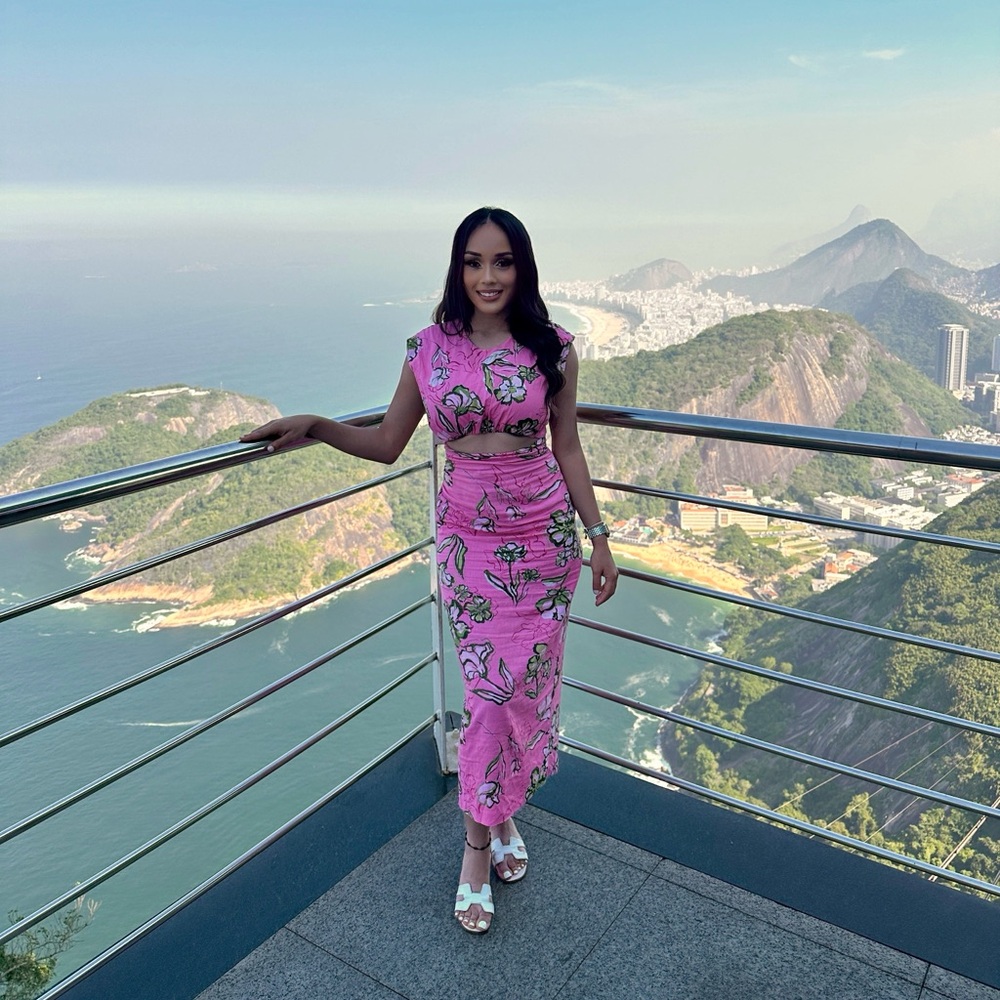 Pink dress from Zara